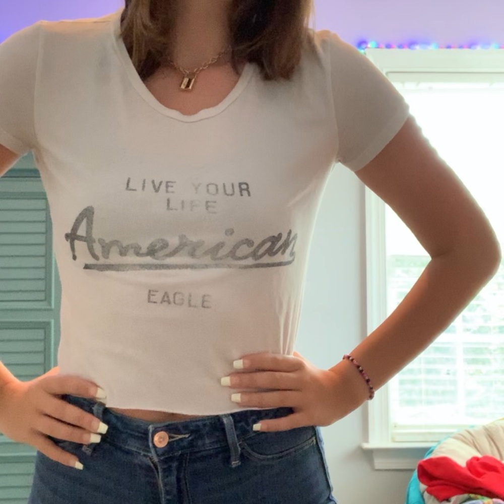 American eagle simple crop top